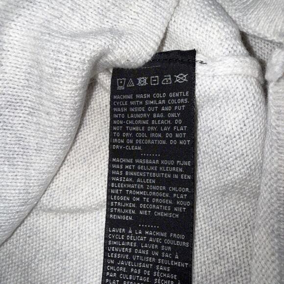 Harley Davidson Sweater Womens 2XL Wool Blend Sparkle Logo Quarter Zip Gray - Picture 5 of 10